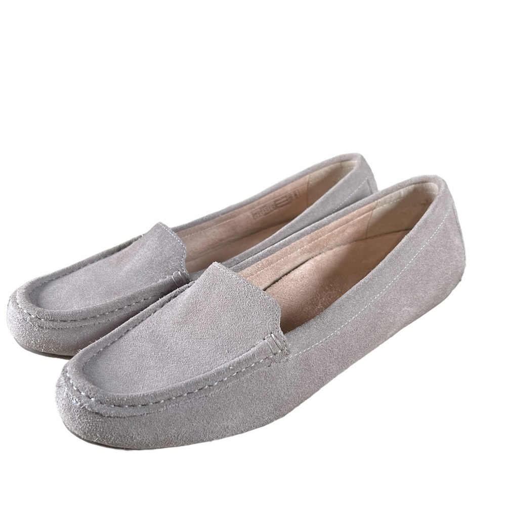Vionic Gray Suede Loafers